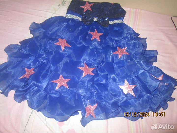 Новогоднее платье для девочки 5-7 лет длинное