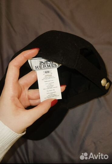 Кепка hermes unisex из шерсти