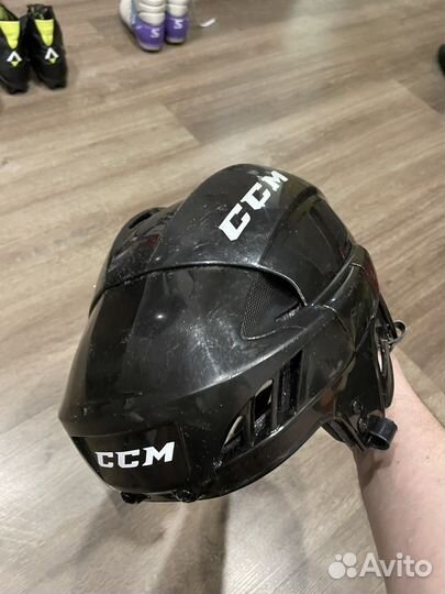 Хоккейный шлем CCM, Bauer, краги