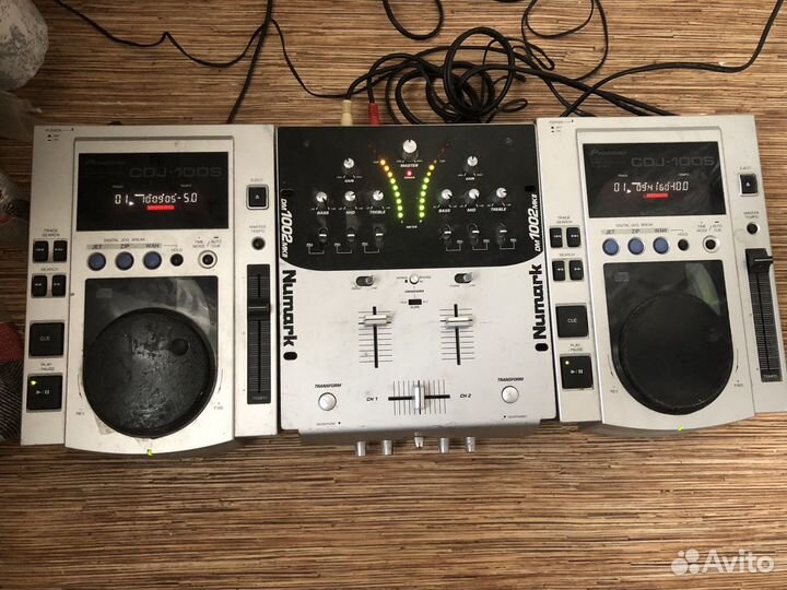 Pioneer cdj-100s 2шт + пульт