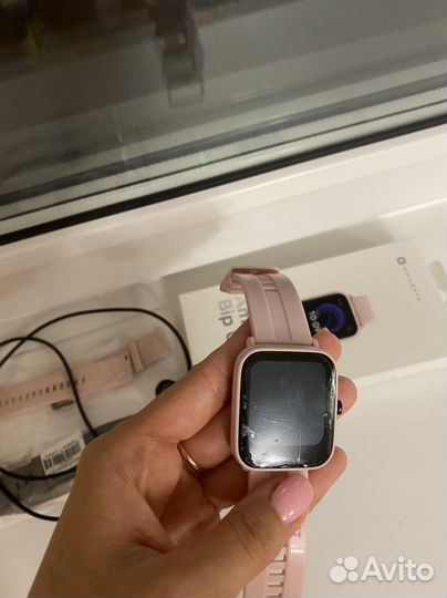 Продам часы amazfit bip u в розовом цвете