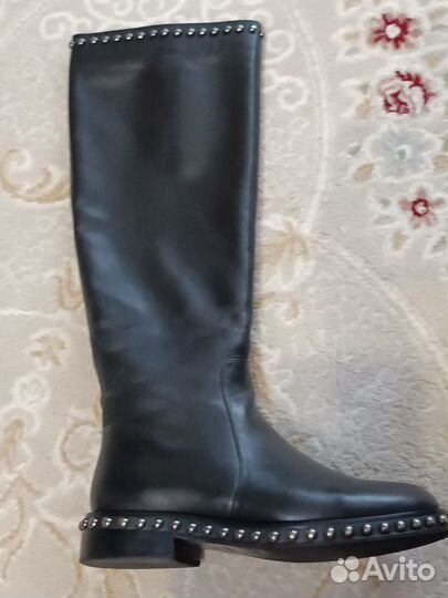 Сапоги женские натуральная кожа 38