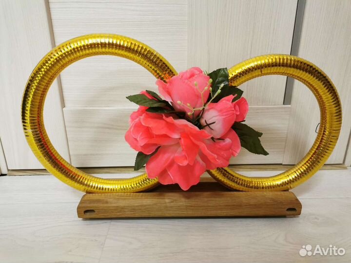 Кольца свадьба украшение на машину