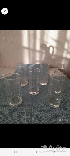 Бокалы для вина, для коньяка, стаканы для напитков