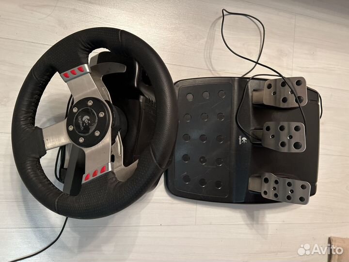 Logitech g27 руль, педали, кпп