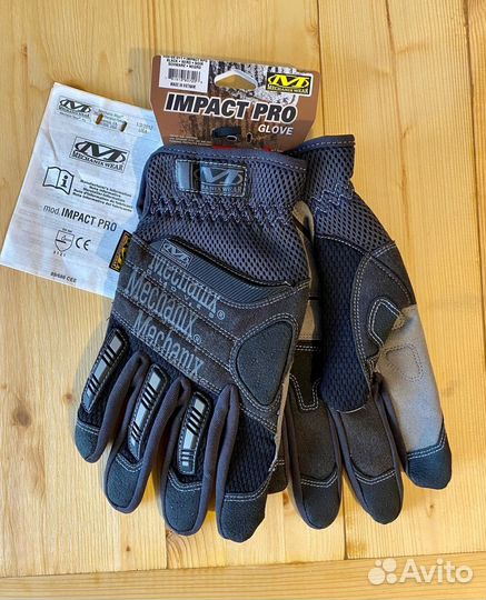 Перчатки Mechanix Impact Pro. размер S