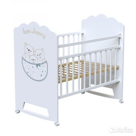 Кроватки-качалки с колесами VDK