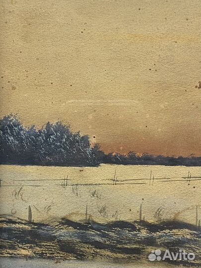 Картина А. Омячкин. 1912 год. 30х45