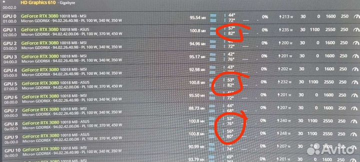 Обслуживание видеокарт, майнинг ферм