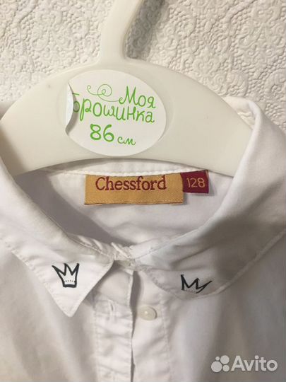 Блузка белая для девочек 122