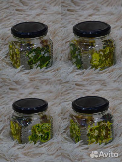 Банка 250мл. с витражной росписью