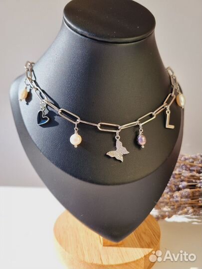 Колье чокер цепь