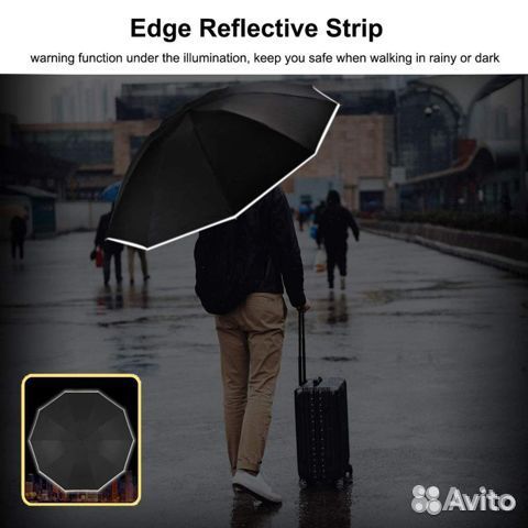 Новый зонт, полный автомат, ветрозащитный, 10 спиц