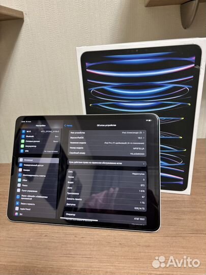 iPad Pro 11 M2 1tb WiFi+ Cellular