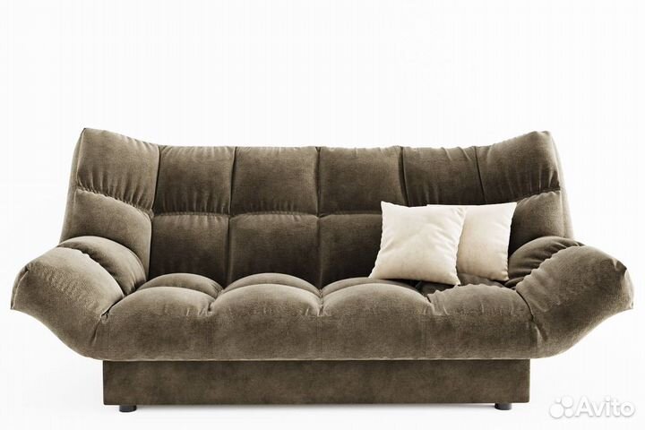 Диван прямой Клик Кляк (ППУ) с ножками-кубышками