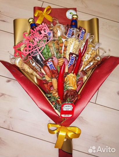 Съедобные букеты. Мужской букет. Подарок мужчине