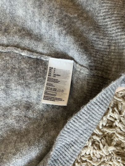 Серый удлинённый кардиган H&M
