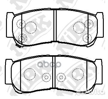 Колодки тормозные задние nibk PN0447 PN0447 NiBK