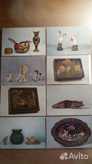 Народные промыслы.16 открыток.1953 год