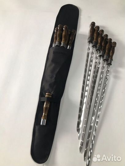 Чехол для шампуров с карманом для ножа 68 см