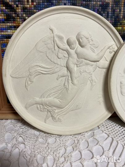 Гипсовый барельеф 3 шт
