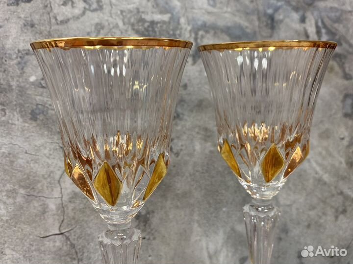 Рюмки фужеры италия хрусталь