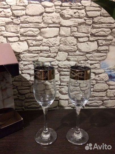 Набор фужеров, бокалов для шампанского 6 штук