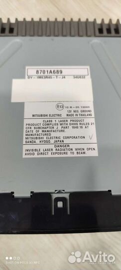 Штатная магнитола mitsubishi outlander 2017 г