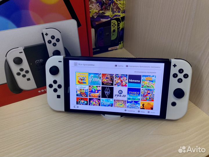 Прошитый Nintendo switch Oled 320gb. Идеал