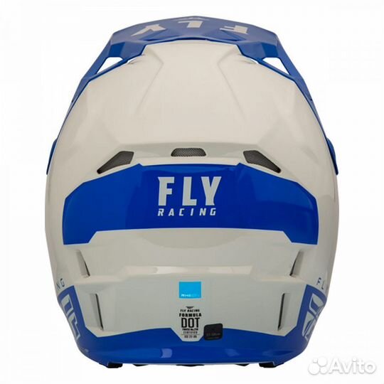 Шлем FLY racing formula CP Slant V23 Cеро-синий