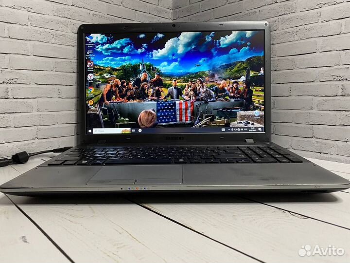 Мощный ноутбук Samsung A10 / 4ядра / SSD+HDD
