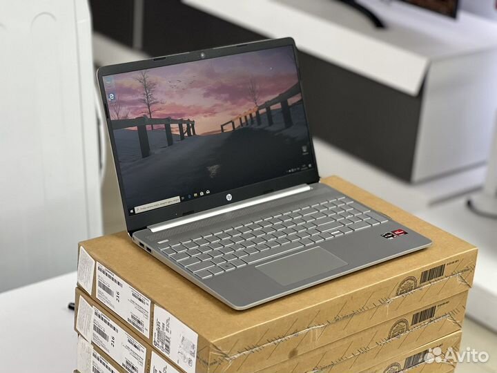 Новый HP IPS Ryzen 5 5500u 8g озу SSD256g
