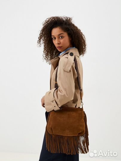 Сумка замшевая