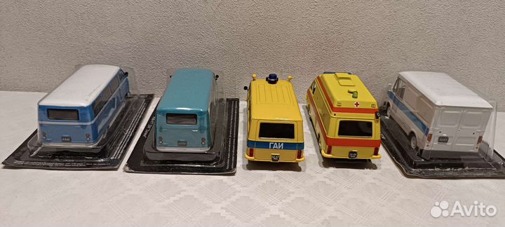 Модели авто Раф 2203, 977, Tampo, Ераз 1/43