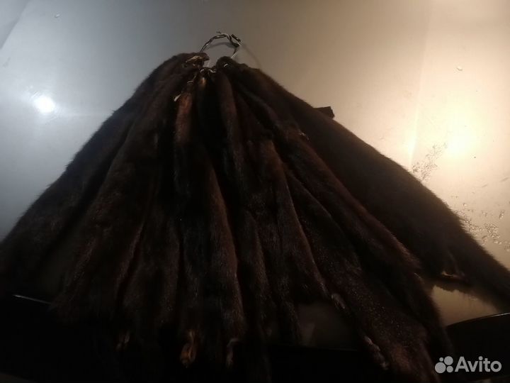 Шкурки норки выделанные