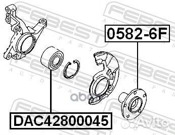 DAC42800045 подшипник ступицы передней Mazda 6