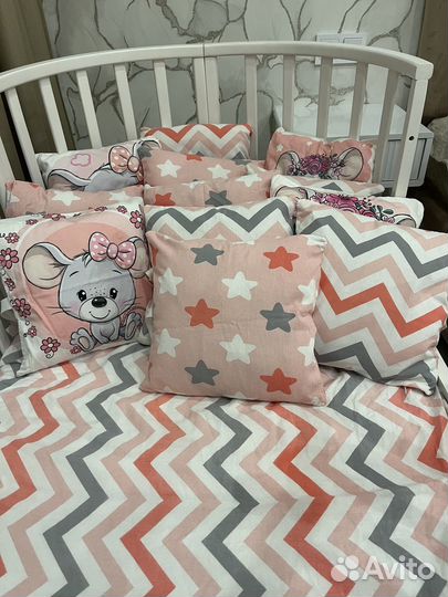 Бортики в детскую кроватку бу