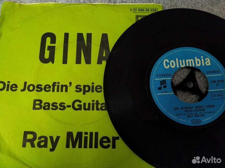 Ray miller gina винил сингл 1969