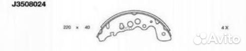 J3508024 Колодки торм.бар.suzuki vitara 95-99/G
