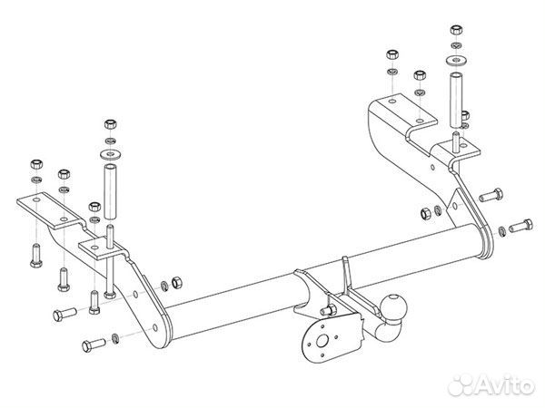 Фаркоп тсу установка GAZ ГАЗель 3221 Restyling, 4