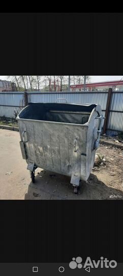 Мусорный бак оцинкованный 1.1 м3