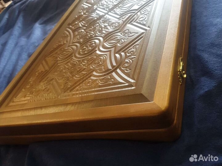 Нарды бук резные с узором