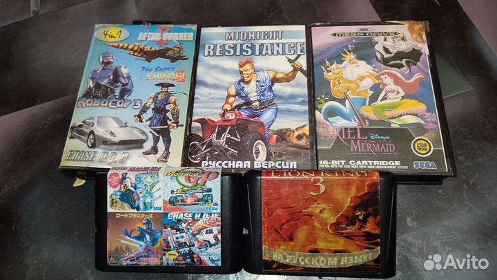 Картриджи Sega + обложки