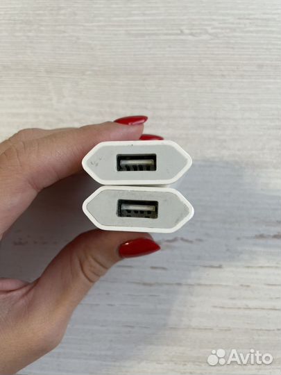 Блок зарядный питания Apple оригинал 2 шт
