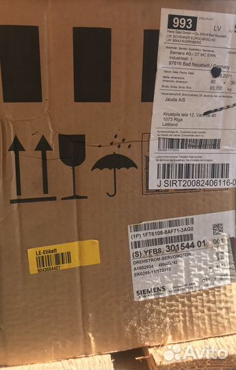 Серводвигатель Siemens 1FT6108-8AF71