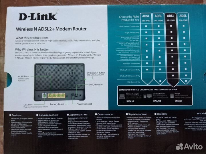 Роутер D-link wireless n adsl2+ modem router