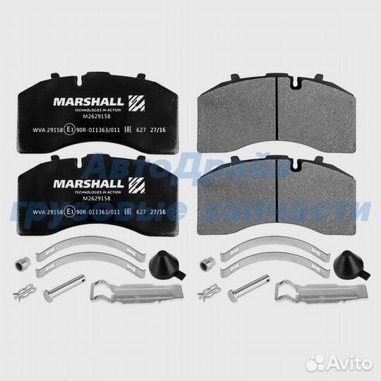 Накладки тормозные дисковые 29158 211x108x30; Knor