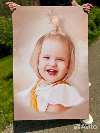 Портрет по фото, картина на холсте