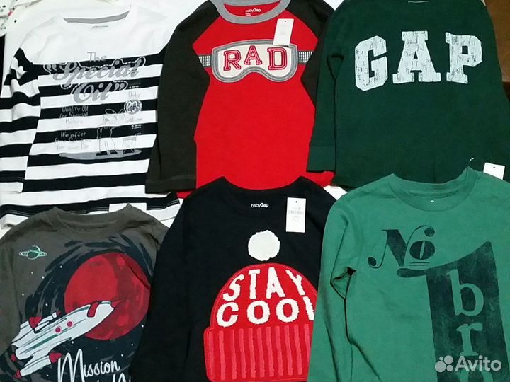 Лонгслив vertbaudet,Gap 4T