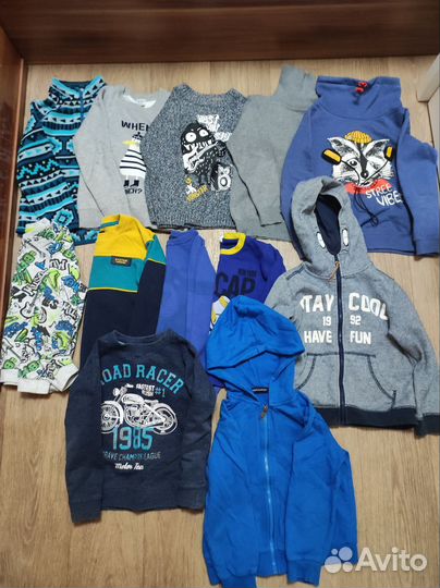 2 больших пакета вещей для мальчика 104-110-116